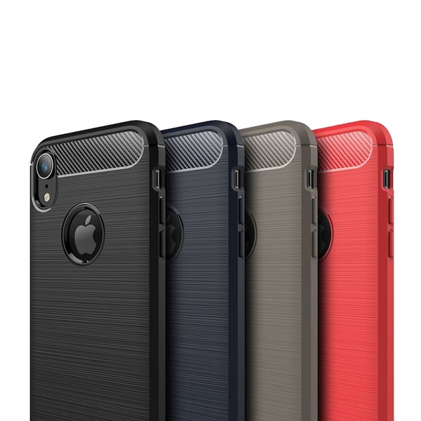 SKALO iPhone XR Armor Carbon Stødsikker TPU-cover