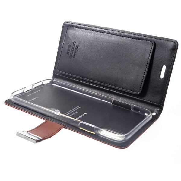 MERCURY GOOSPERY Rich Diary Pung Etui iPhone XS Max - Brun