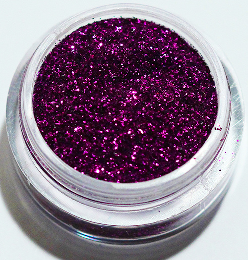 Negleglitter - Finkornet - Mørk lilla - 8ml - Glitter