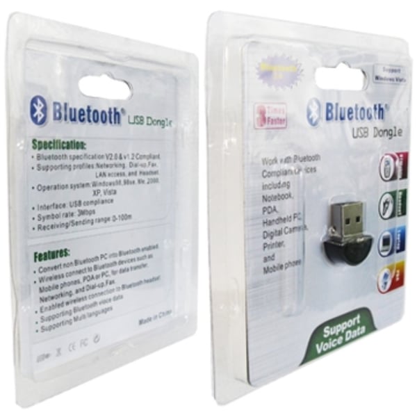 Super Mini USB Bluetooth 2.0 -sovitin Dongle - Ajuriton; AS 3620