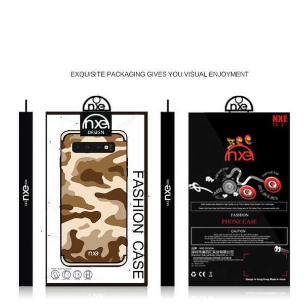 NXE Samsung Galaxy S10+ TPU - deksel - Kamuflasje - Khaki