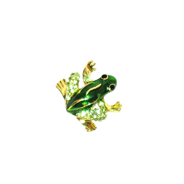 Brosje - Grønn frosk