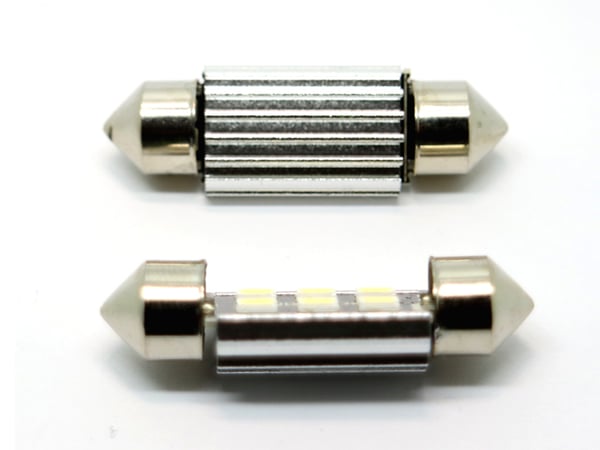 Canbus C5W 41mm 42mm LED-diodilamppu 6000K 2 kpl 12 V Festoon