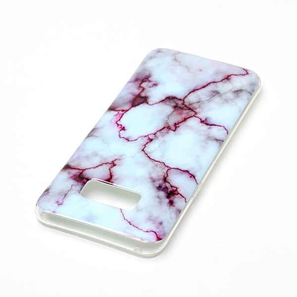 Samsung Galaxy S8 Plus TPU Marmor - Violetti