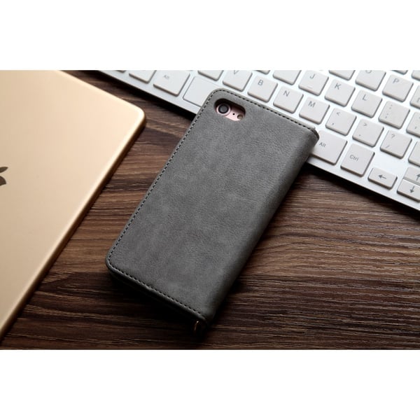 CMAI2 Litchi Lommebok - cover til iPhone 7/8/SE (2020) - Grå