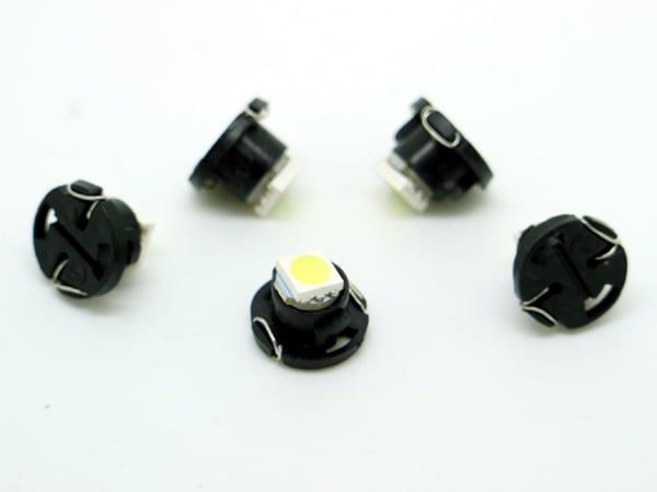 T4.7 T5 Neo Wedge 5-pack med vita led chip instrument belysning