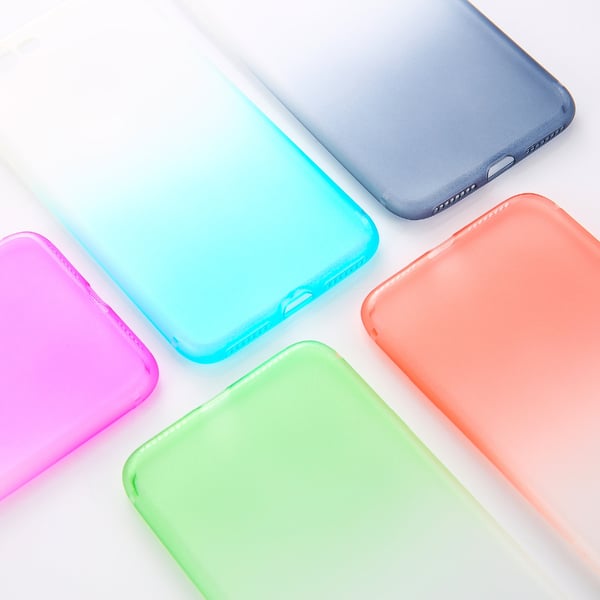 Gradient färgade Silikon TPU-Skal till iPhone 7/8