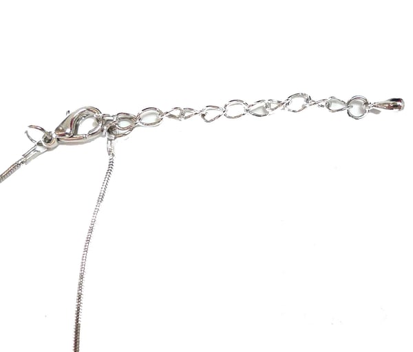 Silverpläterad halskedja 45 cm