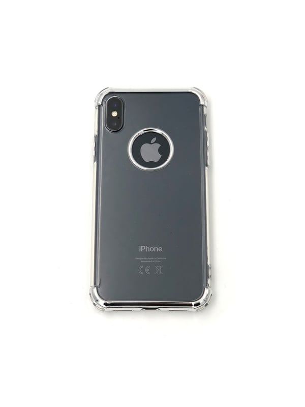 Extra tåligt design silikonskal | färgade kanter iPhone X/XS