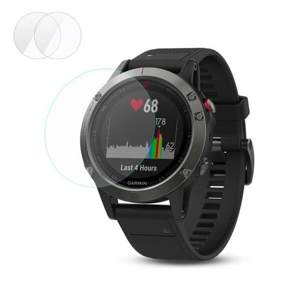 2 stk. HAT PRINCE Garmin Fenix 5 Hærdet Glas 0,2 mm