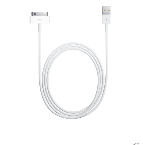 Bedste kvalitet 1 meter! iPhone 4 / 4s opladerkabel