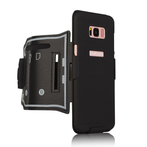 Sportsarmbånd + PC Stribe Hårdt Cover til Samsung Galaxy S8