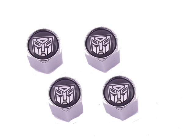 Ventilhattar Transformers Autobot 4st fint set i krom