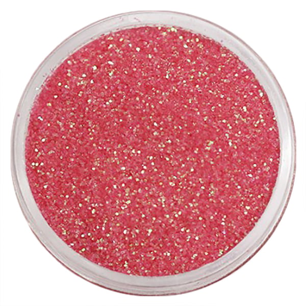 Negleglitter - Finkornet - Medium rosa - 8ml - Glitter
