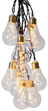 Ainutlaatuinen valosarja Glow Party Light muovikoteloilla 360 cm