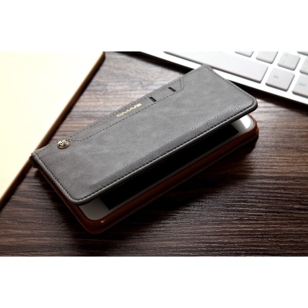 CMAI2 Litchi Lommebok - cover til iPhone 7 Plus - Grå