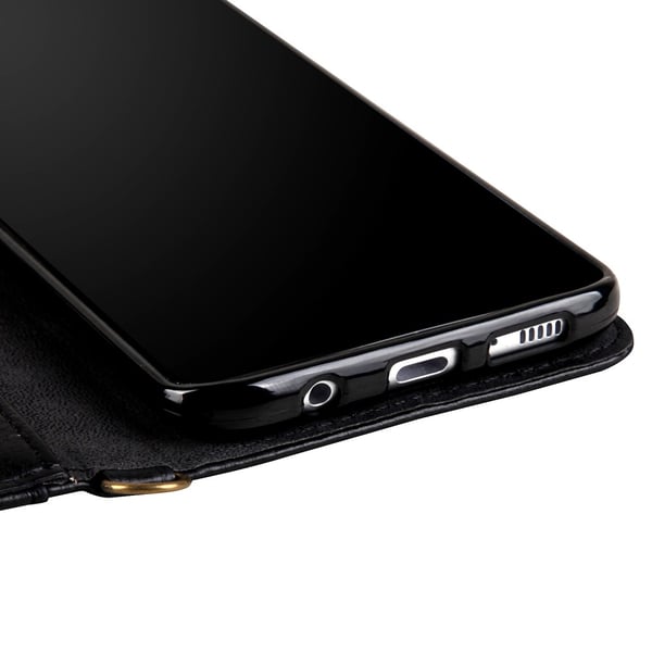 CMAI2 Litchi Lommebok - cover til Samsung Galaxy S8 Plus - Sort