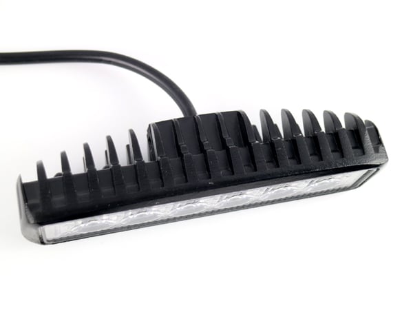 LED x 2, 18 W työvalo/peruutusvalo, 12-24 V mini LED -ramppi, Flood