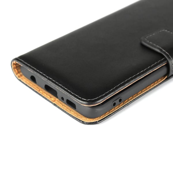 SKALO Samsung S10 Flip Cover m. Pung i Ægte Læder