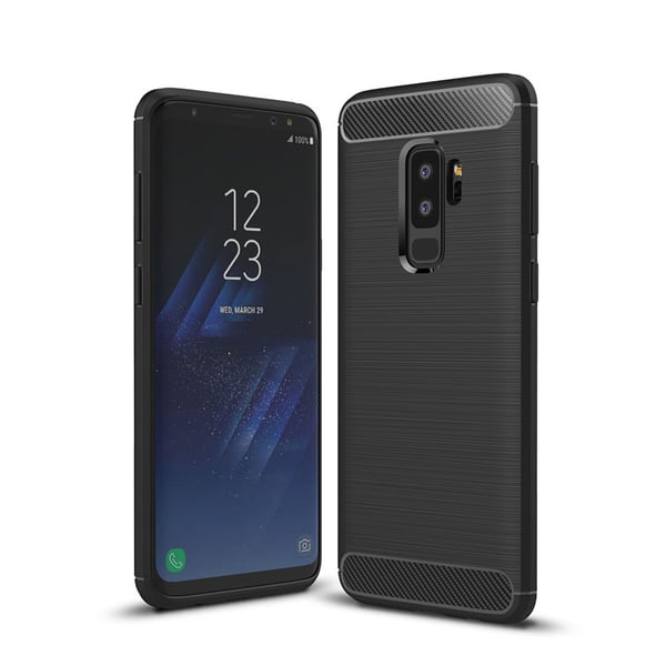SKALO Samsung S9 Plus Armor Carbon Stöttåligt TPU-skal
