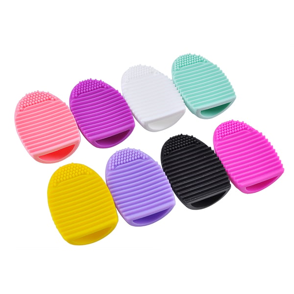 Brushegg, brushcleaner - renser makeup børster 6 farver