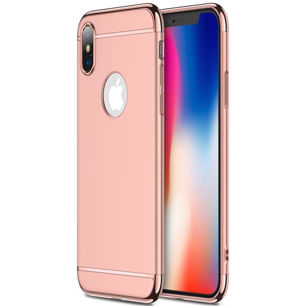 Design skal 3 i 1 guldkant till iPhone X