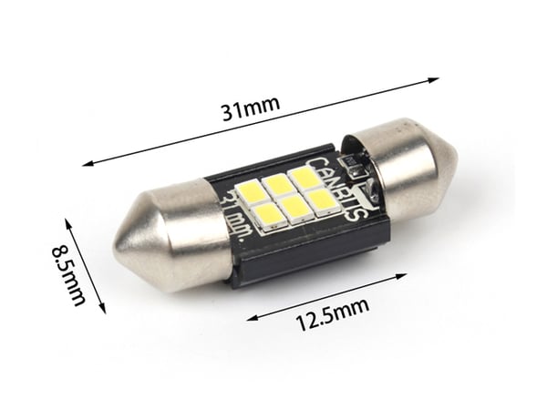 Canbus C5W 31mm Led 6000K 31 mm 2 kpl pakkaus
