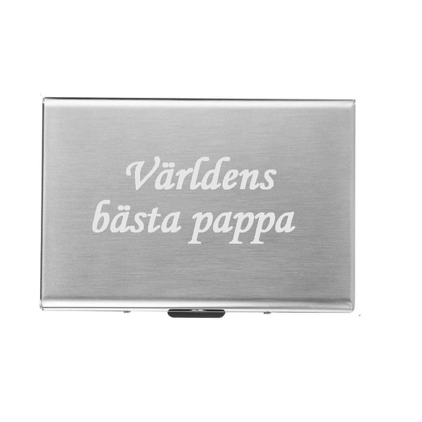 Farsdag - Verdens beste pappa - kortholder m gravering - fars dag
