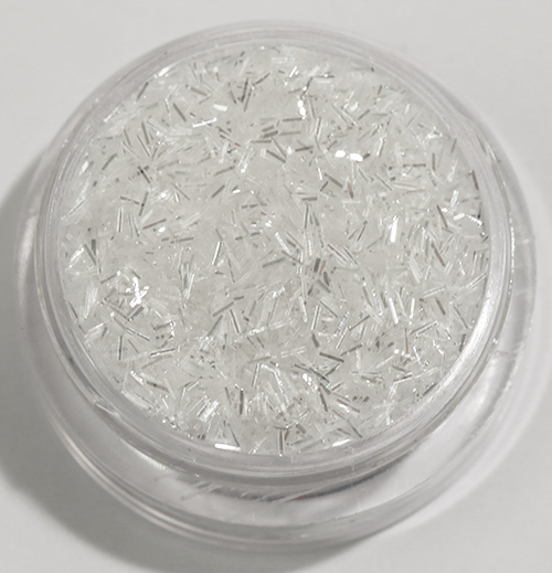 Negleglitter - Striper - Hvit is - 8ml - Glitter