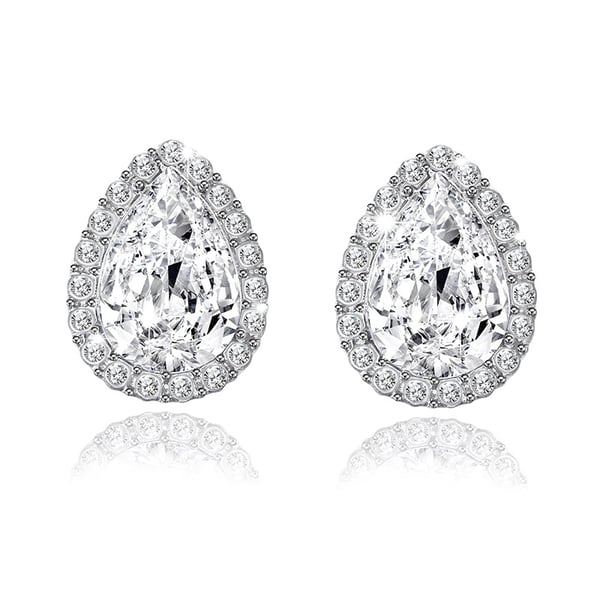 Eksklusive øreringe Sølv diamant glitter Eksklusive øreringe Sølv diamant glitter