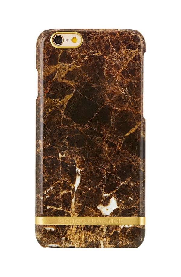 Richmond & Finch cover til iPhone 6 Plus / 6s Plus - Brun Marmor