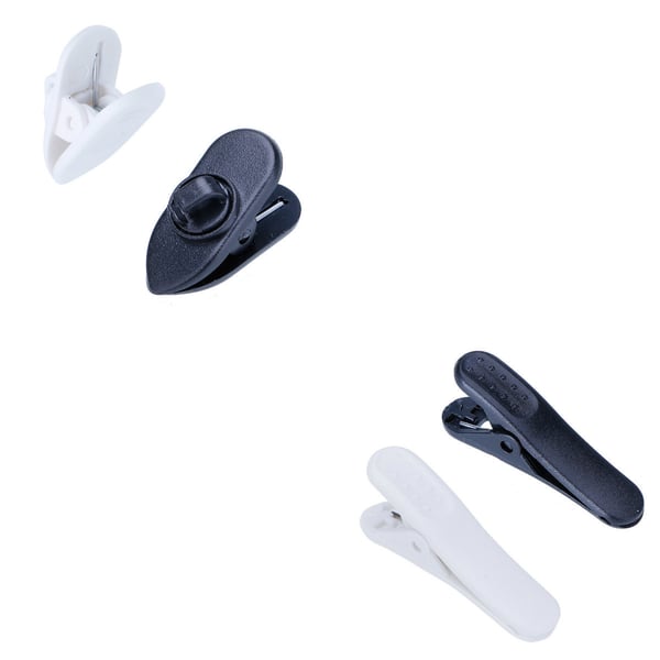 Hodetelefonkabelholder - hodetelefonklips - 2-pakning hvit [Stor]