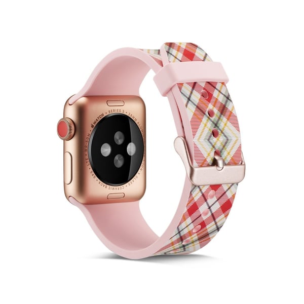 Silikon klokkerem til Apple Watch 4 44mm, 3/2/1 42mm - gitter