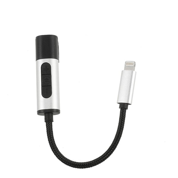 iPhone 7 3.5mm Adapter 2 i 1 Lading og øretelefoner IOS 11.0.2 - Svart