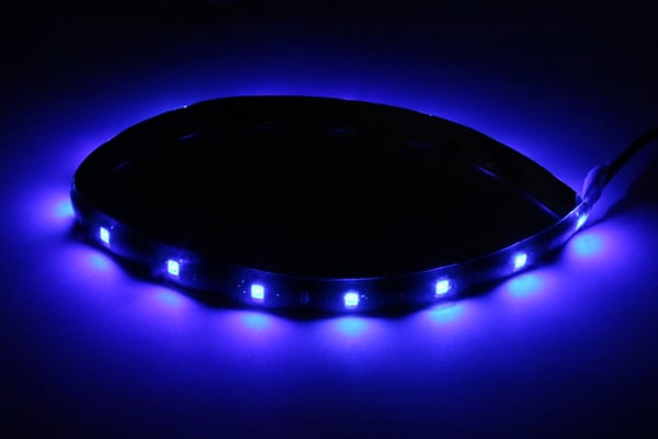 Led slinga 2x 60cm blå med 30st chip 3528SMD ledstripe styling
