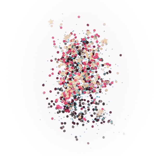 Negleglitter - Mix - Sommervand - 8ml - Glitter