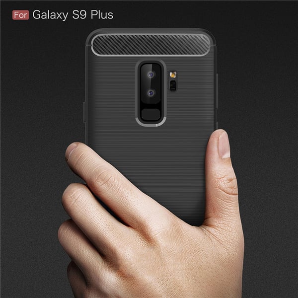 SKALO Samsung S9 Plus Armor Carbon Stöttåligt TPU-skal