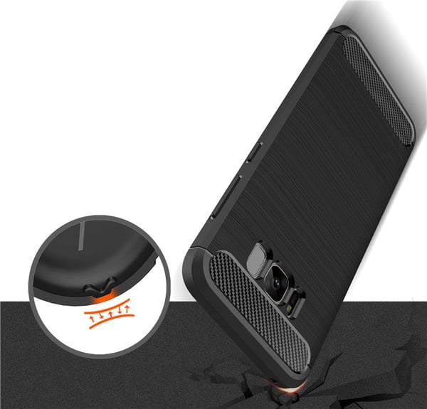 SKALO Samsung S8 Armor Carbon Stødsikker TPU-cover