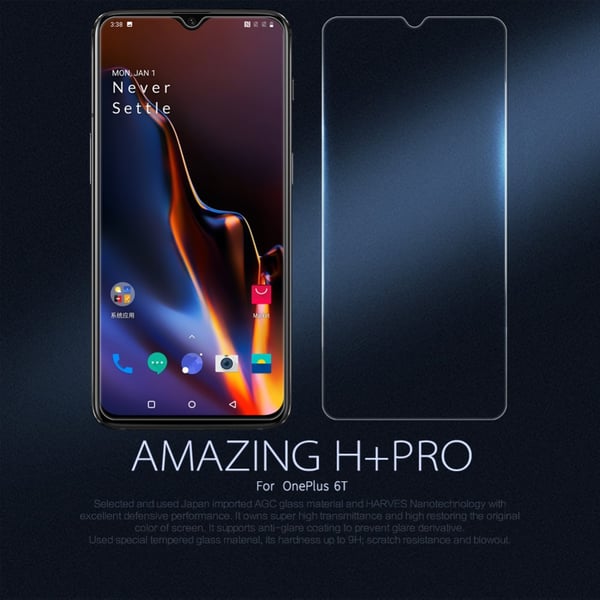 OnePlus 6T Herdet glass 0,33mm NILLKIN Amazing H+PRO