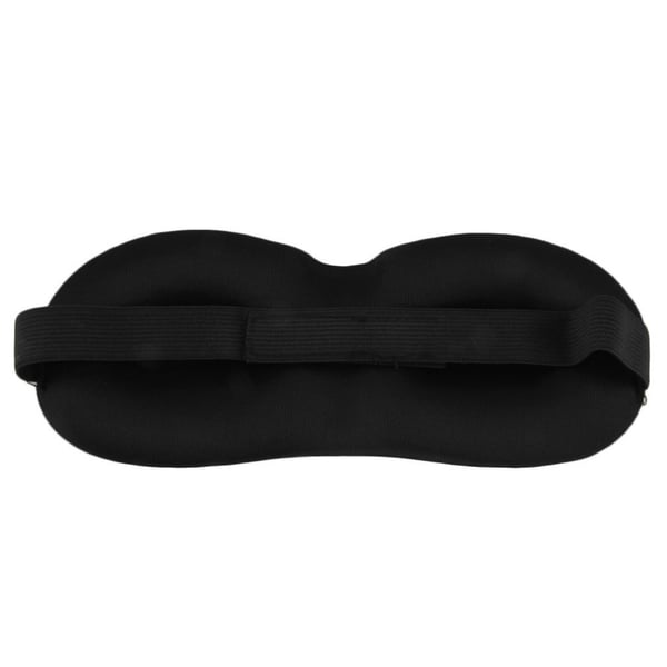 3D Sovemaske / øjenmaske / bind for øjnene - Sort