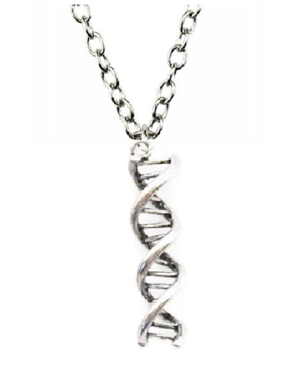 Halsband DNA Spiral Molekyl Kemi - Kedja 2 längder