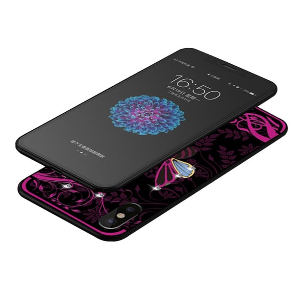 NXE iPhone X TPU - Skal - Rose Bee
