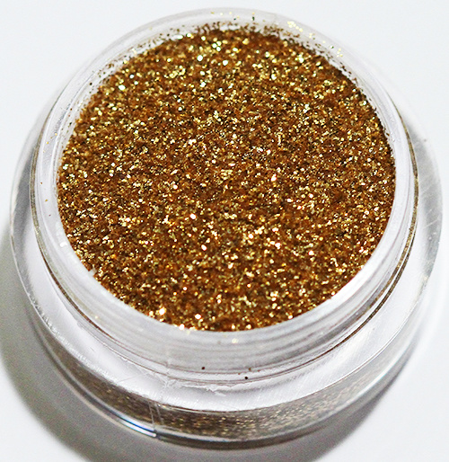 Negleglitter - Finkornet - Gyldenbrun - 8ml - Glitter
