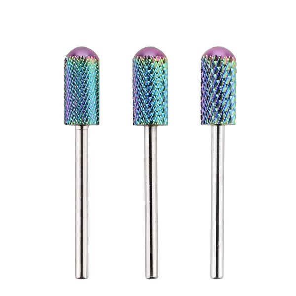 Bits for elektrisk fil - 3 størrelser - Avrundet - Bor