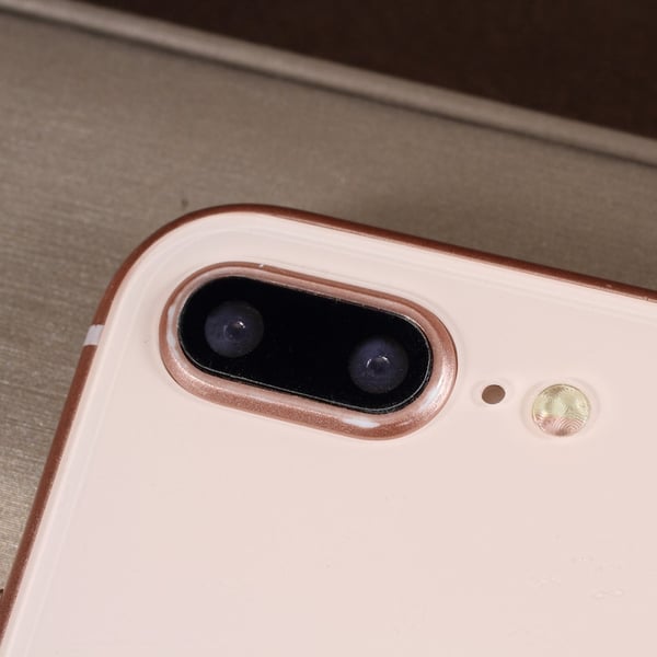 Beskyttende herdet glass for kameralinse til iPhone 7/8 Plus