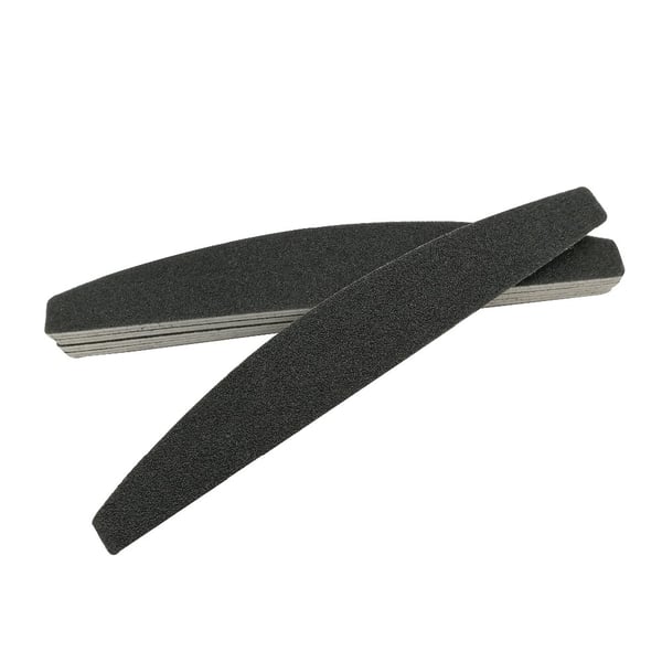 3-pakning Half moon black - 100/180 - Neglefil