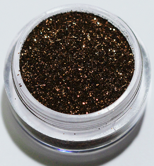 Negleglitter - Finkornet - Brun - 8ml - Glitter