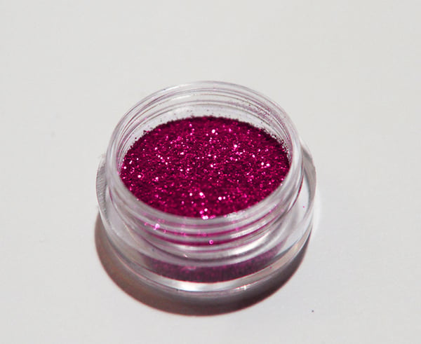 Nail Glitter - Fine Grain - Dark Pink - 8ml - Glitter