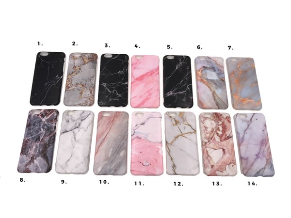 Marmorskal iPhone 6/6S - flera färger
