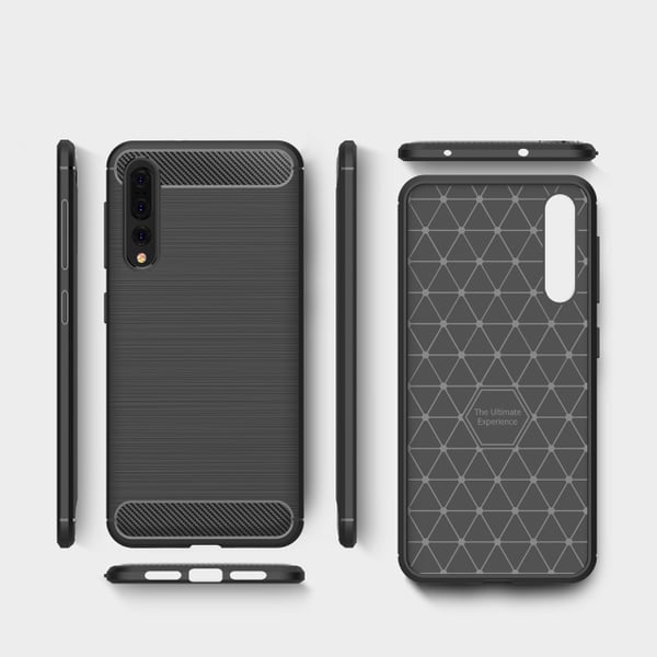 SKALO Huawei P20 Pro Armor Carbon Stødsikker TPU-cover